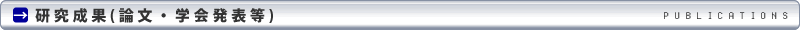 研究発表リスト（論文・学会発表など）